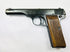 World War II Belgian Browning FN Model 1922 pistol with walnut grips and engraved markings