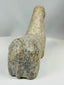 West African tribal artifact with stylized animal shape and aged surface