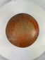 African cultural terracotta pot with traditional geometric surface pattern