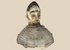 Yoruba Egungun headdress from Nigeria featuring a carved ancestral face with wicker framework and original painted surface.