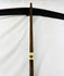 Historic Nu ethnic minority crossbow frame with aged wood texture and bone release piece.