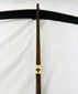 Historic Nu ethnic minority crossbow frame with aged wood texture and bone release piece.