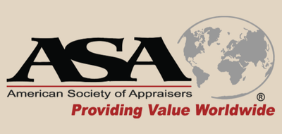 American Society of Appraisers (ASA) logo with globe icon and “Providing Value Worldwide” tagline 