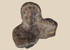 Ancient Classical Mediterranean terracotta figural bust fragment dating from the Hellenistic to Roman period.