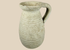 Ancient Roman North African terracotta pitcher from modern Tunisia with ribbed body and loop handle.