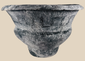Large Ban Chiang-style earthenware vessel with incised geometric decoration and flared rim