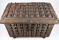 Antique Indian Brass-Clad Hardwood Lidded Box | Circa Late 19th Century