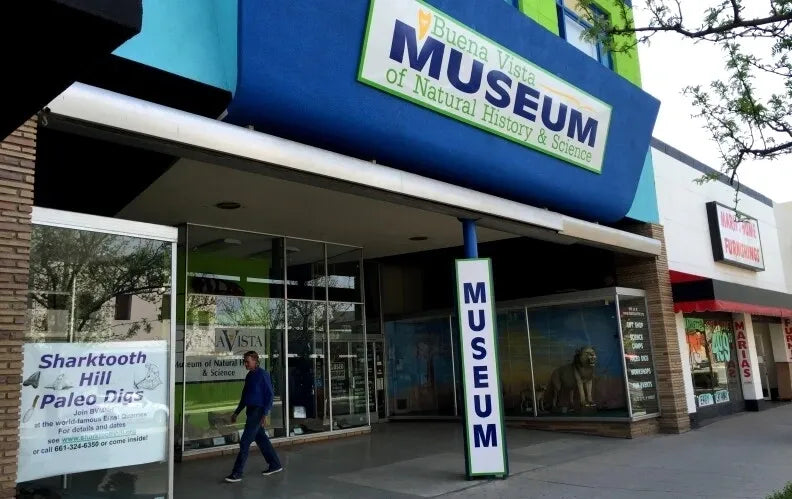 Exterior view of the Buena Vista Museum of Natural History and Science in California, where Relic & Rarity’s ancient Egyptian votive figure of Bes is featured in the museum’s Egyptian Archaeology Exhibit.