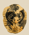 Precolombino | Fragmento de máscara de terracota con motivo animal | Circa 500-900 d. C.