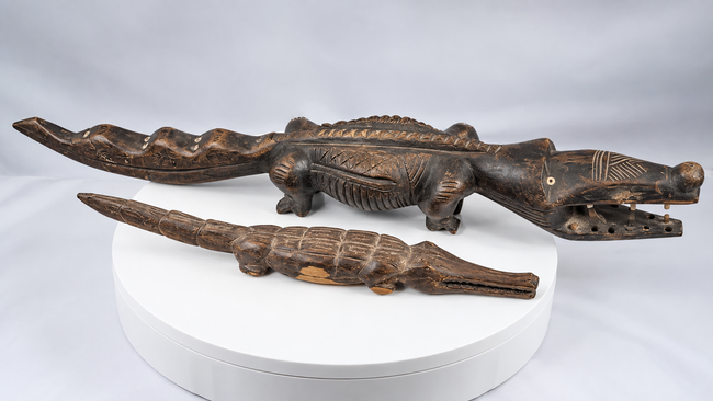 Figures de crocodile en bois sculpté Bamana / Bozo | Mali | Milieu du XXe siècle