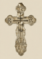 Orthodoxe russe | Croix de dévotion | Argent 84 gravé à la main | Vers 1870-1900