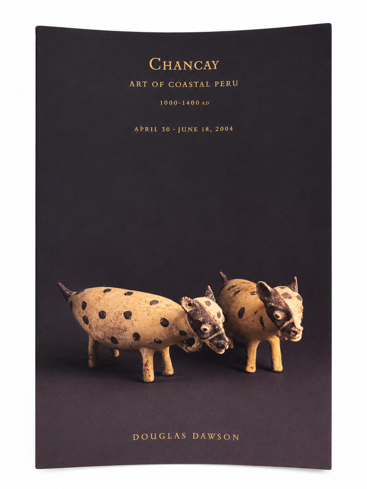 Douglas Dawson Chancay Art of Coastal Peru 1000–1400 AD exhibition catalog cover, April 30 to June 18, 2004.