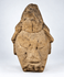 African | Carved Stone Head Fragment Sculpture on Custom Metal Display Stand | Circa 19th–20th Century