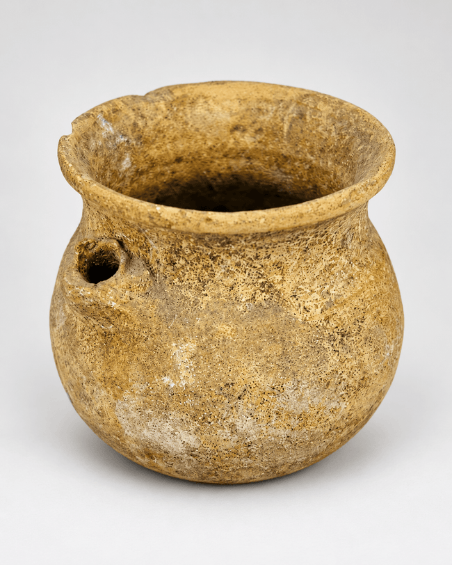 Vase romain impérial en terre cuite à bord évasé | Ier-IVe siècle apr. J.-C.