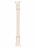 Handwoven Hopi-attributed child’s ceremonial sash made from cream-coloured cotton