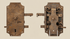 Hand-Forged Iron Door Lock with Intricate Mechanisms | Circa 18th-Century