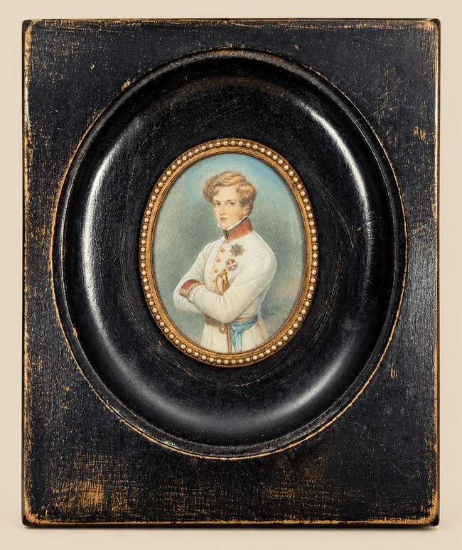 Retrato en miniatura de un oficial de los Habsburgo | Europa Central | Hacia 1860–1885