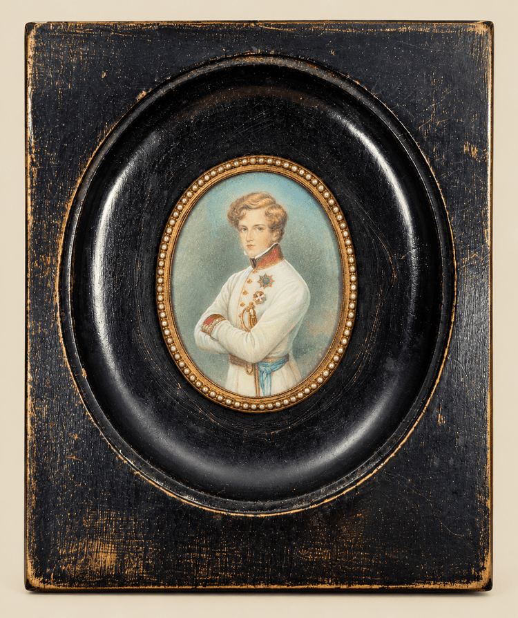 Retrato en miniatura de un oficial de los Habsburgo | Europa Central | Hacia 1860–1885