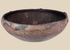 Ancient Pre-Columbian terracotta bowl with raised rim lugs and dark burnished surface