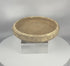 360-degree video showcasing an authentic Roman North African terracotta bowl from Tunisia, highlighting its archaeological patina, surviving white slip, thickened rim, and raised central boss.