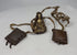 Tibetan portable Gau shrine amulet with leather travel pouch