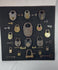 Framed antique locks and keys collection rotating view showing variety of padlocks and skeleton keys