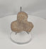 360-degree video of an ancient Classical Mediterranean terracotta figural bust fragment showcasing its mold-made construction, stylized facial features, archaeological patina, and Hellenistic to Roman craftsmanship.
