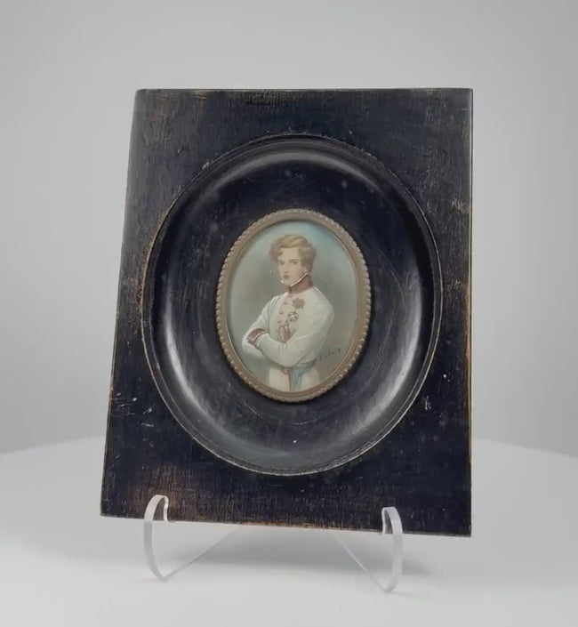 Retrato en miniatura de un oficial de los Habsburgo | Europa Central | Hacia 1860–1885