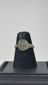 Video showing an Early Byzantine bronze finger ring with radiate geometric bezel, incised hoop decoration, complete band, and archaeological patina from multiple angles.