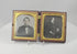 360-degree rotating view of an authentic Victorian husband and wife daguerreotype double portrait in an original thermoplastic Union case, circa 1855–1865.