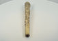 Video showcasing a Japanese Meiji-period carved bone handle or sword fitting with samurai imagery, landscape details, darkened engraving and an open attachment socket, circa 1870–1910