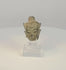 15th–18th century Southeast Asian crowned bronze Buddha head with serene expression, engraved