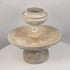 360-degree rotating view of an ancient Eastern Mediterranean terracotta pedestal vessel featuring a broad circular basin, elevated central offering cup, traces of black painted decoration, archaeological mineral deposits, and a distinctive ceremonial form associated with ritual and devotional practices.