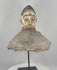 360-degree view of a Yoruba Egungun headdress from Nigeria featuring a carved ancestral face, original painted decoration, woven wicker framework, and evidence of ceremonial use and age.