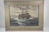 Video of Alfred Gabali’s “Ships That Pass in the Night,” circa 1958, a maritime oil painting depicting sailing ships at sea in an ornate gold-toned frame.