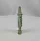 360-degree view of an ancient Egyptian pale green faience amulet depicting the god Nefertem with lotus crown from the Late Period to Ptolemaic era.