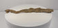 Ancient Egyptian juvenile crocodile mummy rotating to display its curved form, layered linen wrappings, and preserved textile details