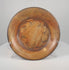Rotating view of Pre-Columbian Greater Nicoya painted ceramic plate showing geometric interior decoration and striped underside