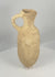 360-degree video of an authentic Roman Provincial terracotta pouring vessel showcasing its globular body, flared pouring rim, loop handle, archaeological patina, and ancient Mediterranean craftsmanship.