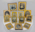 Video showcasing a collection of 13 mid-19th-century Victorian cased portrait photographs, likely ambrotypes and tintypes, with gilt-brass mats and period cases