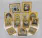 Video showcasing a collection of 13 mid-19th-century Victorian cased portrait photographs, likely ambrotypes and tintypes, with gilt-brass mats and period cases