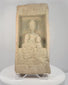 Rotating presentation of Northern Wei Dynasty Buddhist terracotta architectural brick with seated Buddha relief, circa 386–534 CE