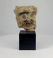 360-degree view of a Pre-Columbian Mesoamerican ceramic head fragment from the Late Classic period, circa 500–900 CE