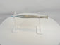 360-degree view of an ancient Roman blue glass candlestick unguentarium, circa 1st–3rd Century AD, showcasing its elongated fusiform body, narrow tubular neck, flared rim, archaeological weathering, iridescence, and exceptional Roman glassmaking craftsmanship.