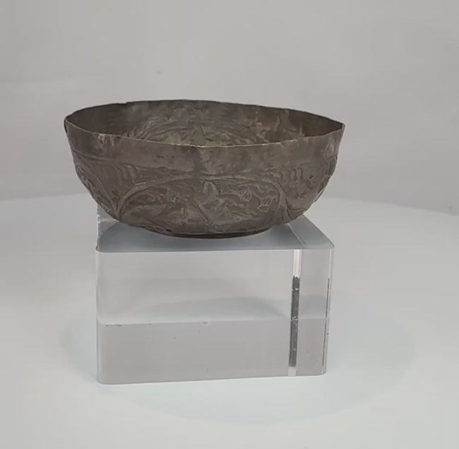 Medieval Seljuk Silver Unguent Bowl 12th–13th Century