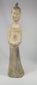 Chinese Tang style pottery attendant figure 360-degree rotating view showing full sculptural form and surface details