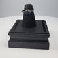 360-degree video of Ancient Roman bronze finger ring with deep blue glass cabochon, circa 2nd–4th century CE