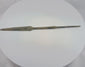 Video showing an Early Bronze Age bronze spearhead from Cyprus dating to circa 2500–1900 BCE, with a leaf-shaped blade, prominent raised midrib, reinforced central section, straight tang, and naturally aged burial patina.