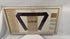 Zoomed in video of a framed USS Massachusetts (BB-2) naval archive featuring an original silk hatband ribbon, 1910 Mediterranean cruise ephemera, newspaper clippings, embossed seal, and historical U.S. Navy memorabilia from the battleship's final years of service.