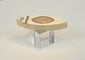 Rotating presentation of a late Georgian bone toothpick case with glazed hairwork panel, metal mounts, hinged lid, and fitted interior